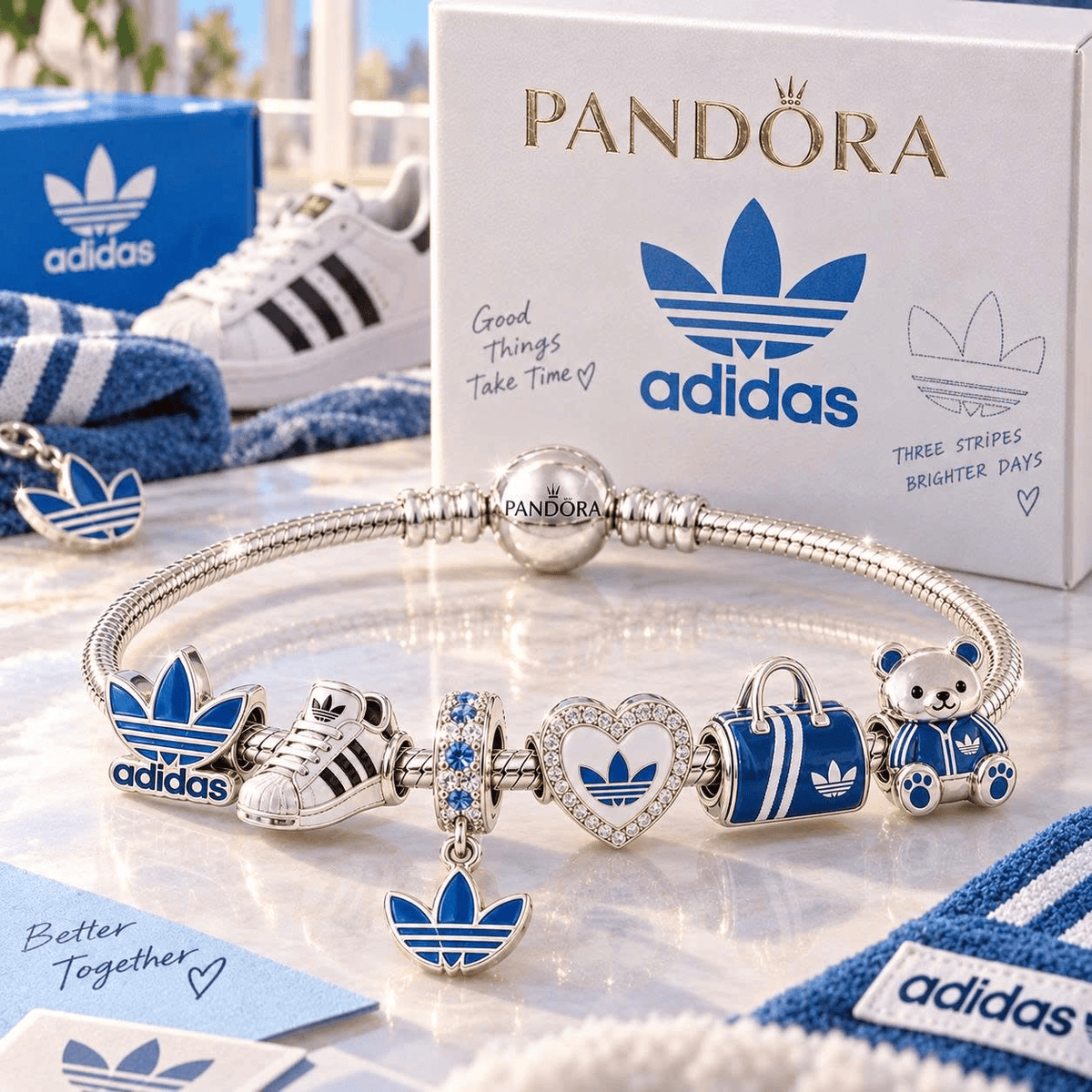 ADD Silver Charm Bracelet Set TTN