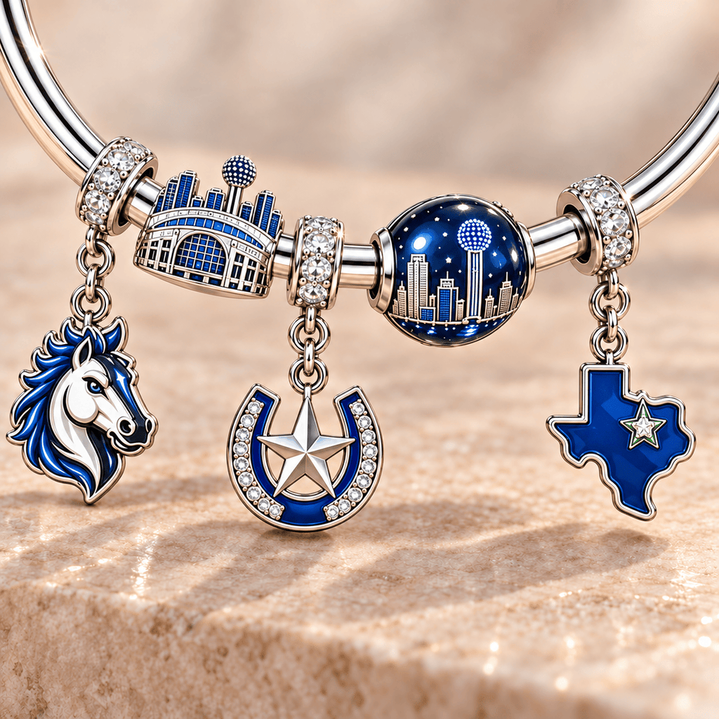 DLMV Silver Charm Bracelet Set TMH