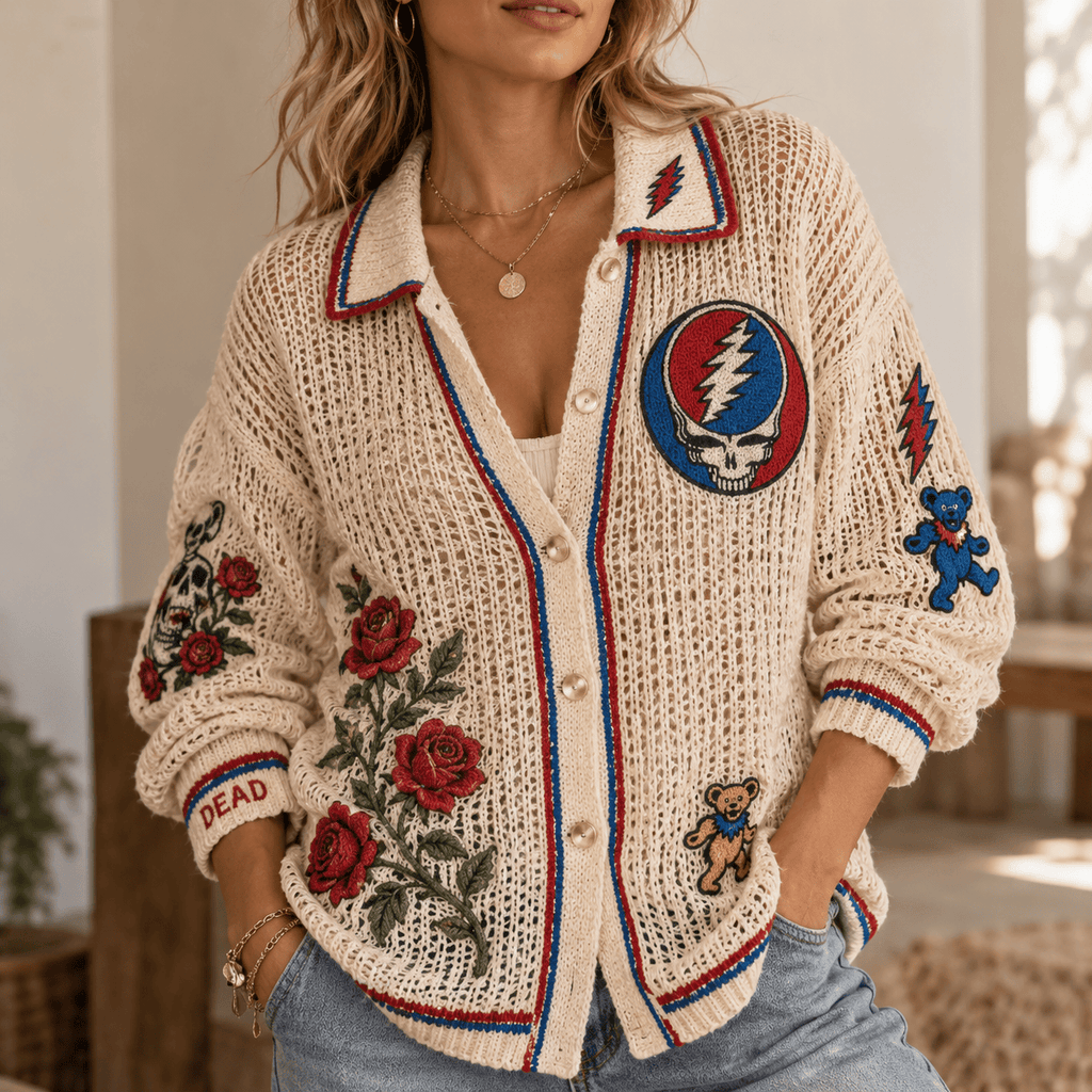 GRFD Women’s Open-Knit Cardigan DNBN