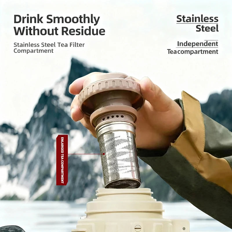 3L Stainless Steel Thermos Bottle – 72H Long-Lasting Insulation, Large Capacity Travel Flask for Camping & Hiking